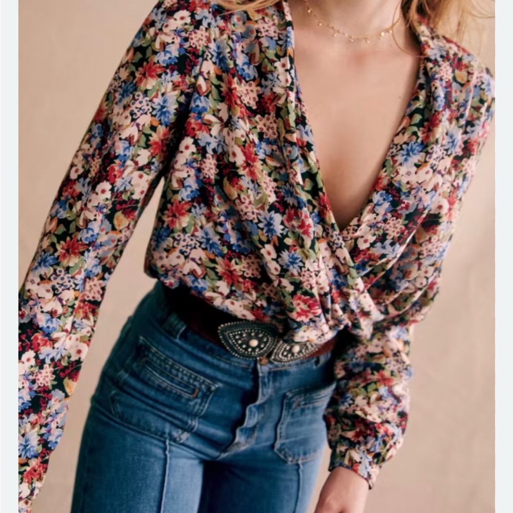 Sézane Abelia Blouse Size 6